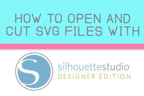 How to open and cut SVG files with Silhouette Studio