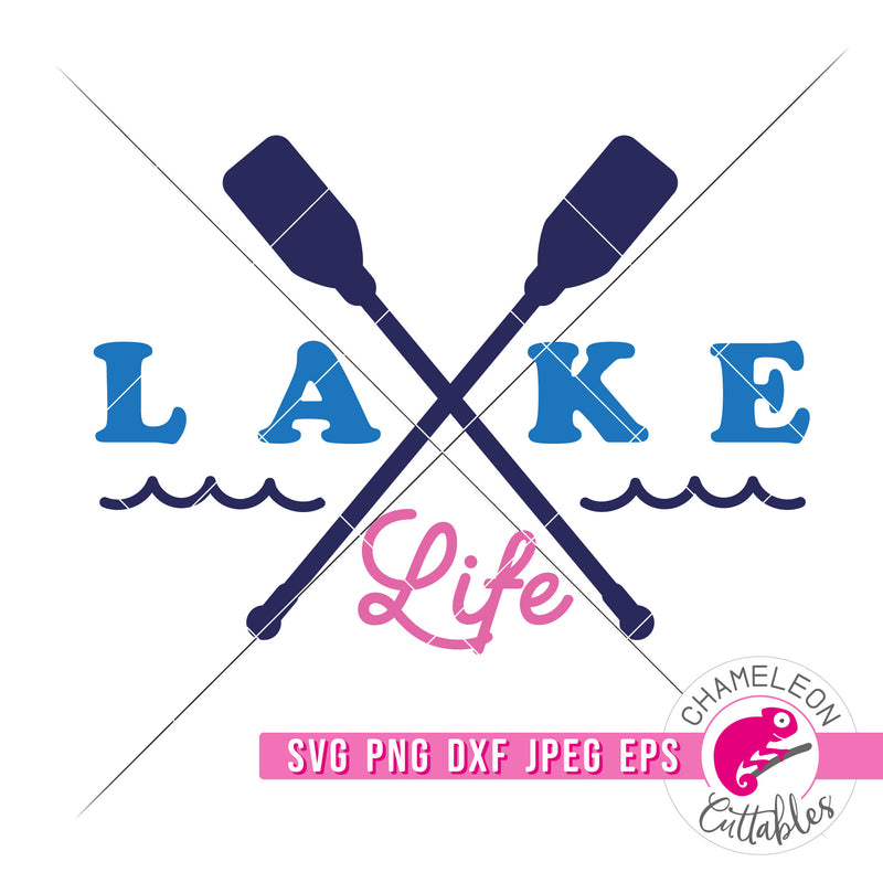 Lake Life Kayaking Summer svg png dxf eps jpeg