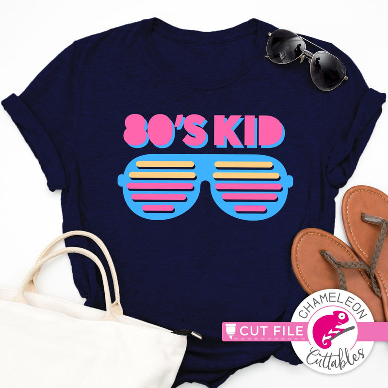 80’s Kid Sunglasses Retro svg png dxf eps jpeg SVG DXF PNG Cutting File