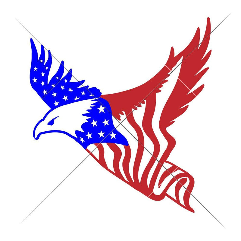 American Eagle Flag Svg Png Dxf Eps Svg Dxf Png Cutting File