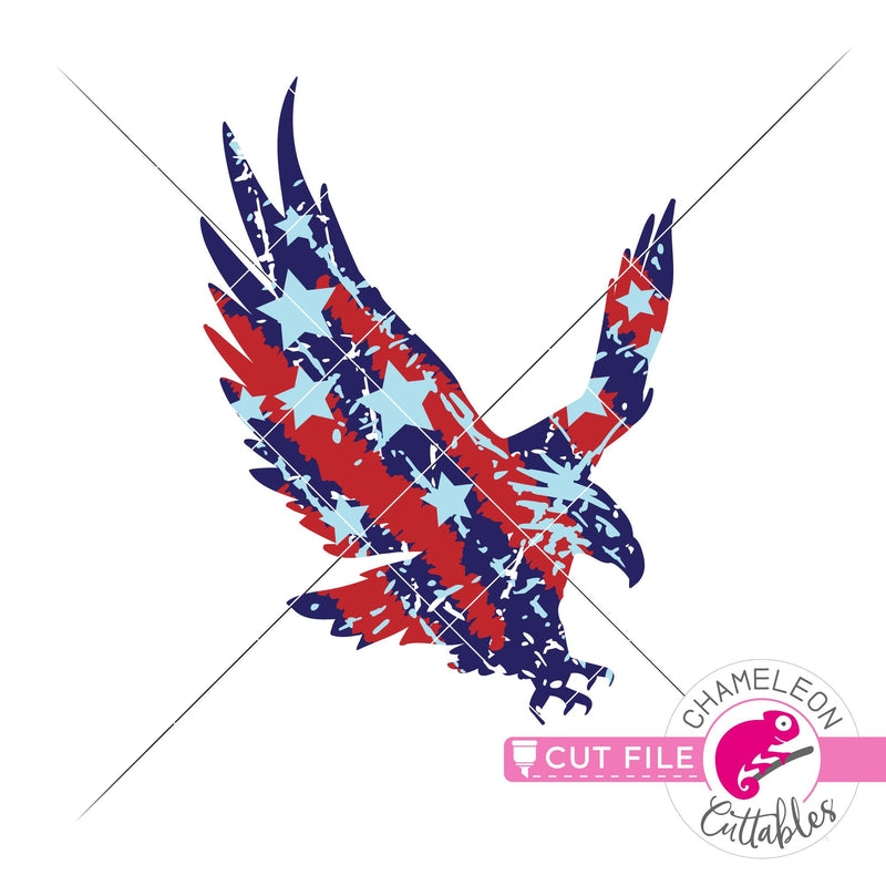 American Eagle patriotic flag USA 4th of July svg png dxf eps jpeg SVG DXF PNG Cutting File