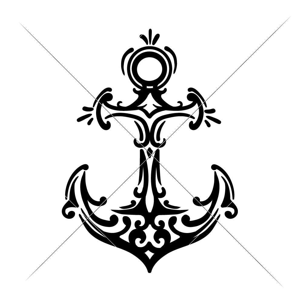 Anchor svg png dxf eps Chameleon Cuttables LLC