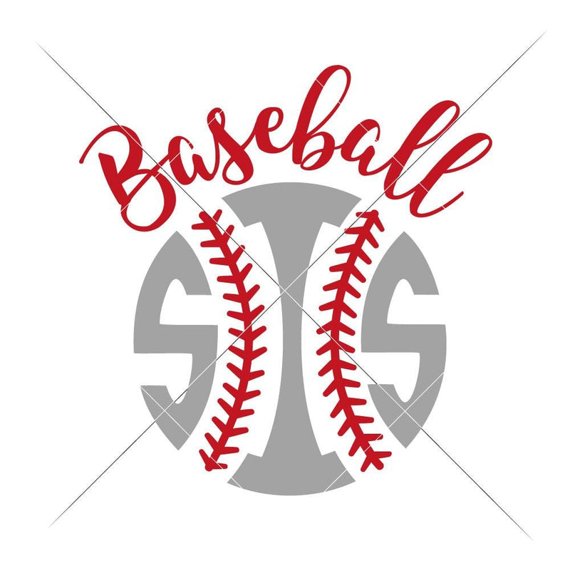 Baseball Sis Svg Png Dxf Eps Svg Dxf Png Cutting File