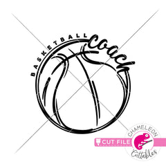 Basketball Coach Sketch Drawing svg png dxf eps jpeg SVG DXF PNG Cutting File