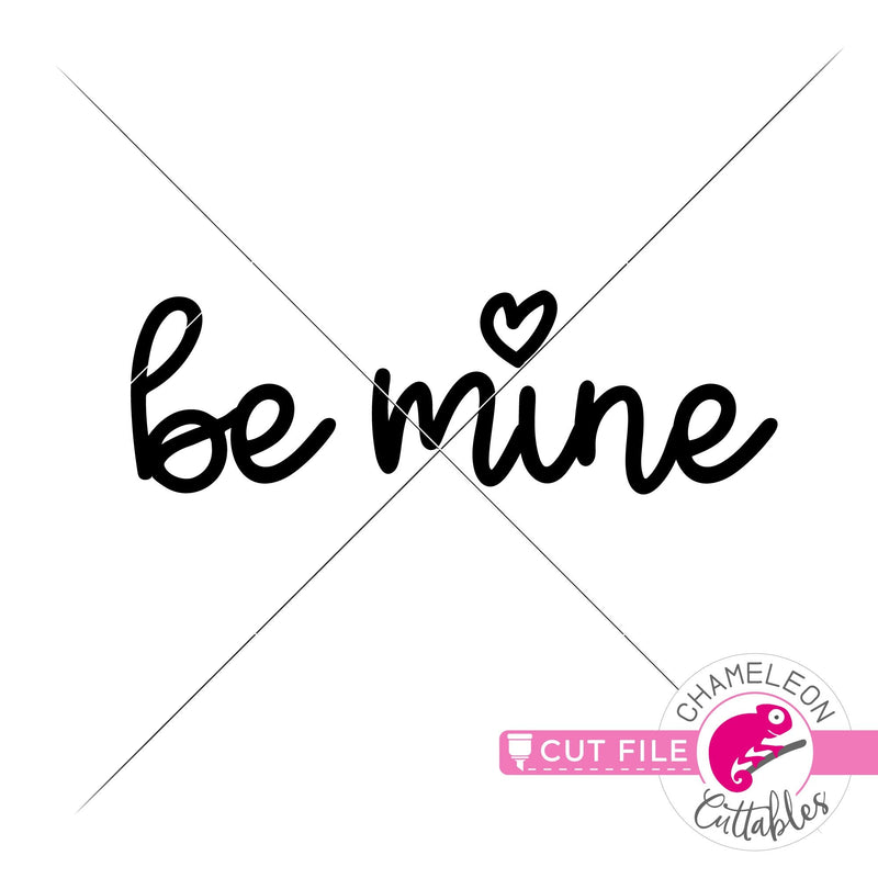 Be mine note Valentines day svg png dxf eps jpeg SVG DXF PNG Cutting File