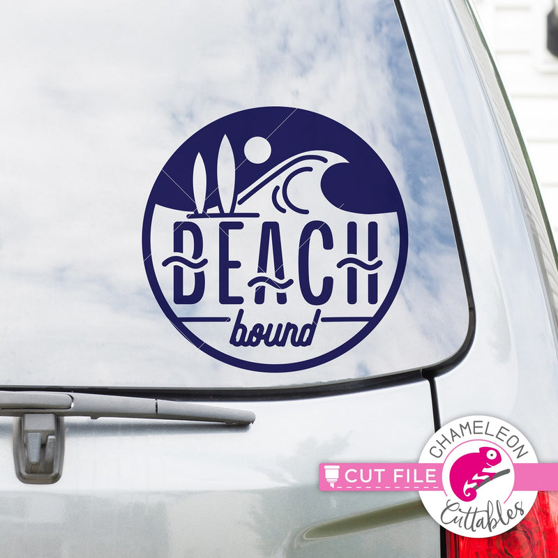 Beach Bound Retro Summer Surf svg png dxf eps jpeg SVG DXF PNG Cutting File