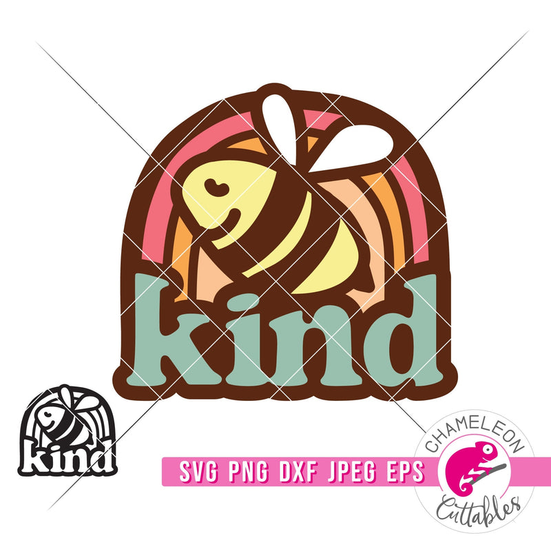 Bee kind cute svg png dxf eps jpeg SVG DXF PNG Cutting File