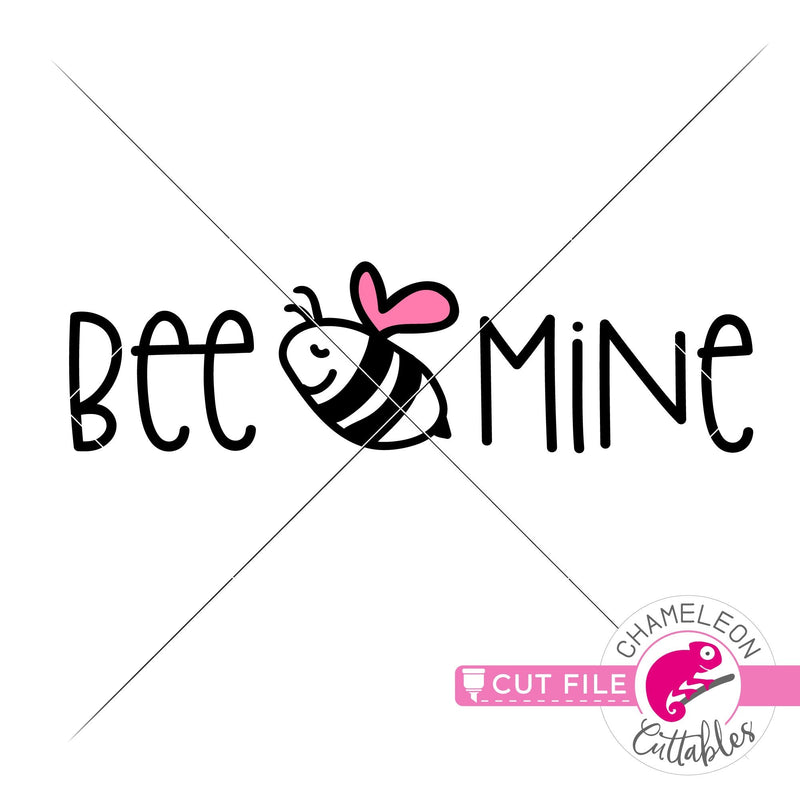 Bee mine note Valentines day svg png dxf eps jpeg SVG DXF PNG Cutting File