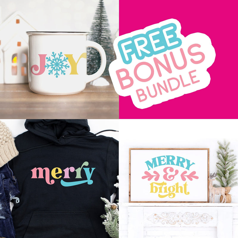 Bonus Bundle - Free with any purchase. See instructions below SVG DXF PNG Cutting File