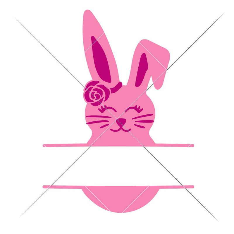 Bunny Girl Split Design Svg Png Dxf Eps Svg Dxf Png Cutting File