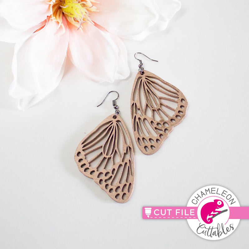 Butterfly earrings template SVG png dxf eps jpeg SVG DXF PNG Cutting File