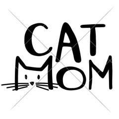 Cat Mom Svg Png Dxf Eps Svg Dxf Png Cutting File
