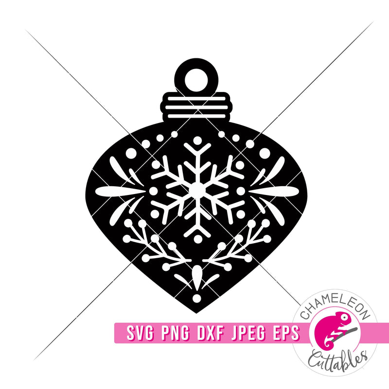 Christmas Ornament Scandinavian Folk Art laser svg png dxf eps jpeg SVG DXF PNG Cutting File