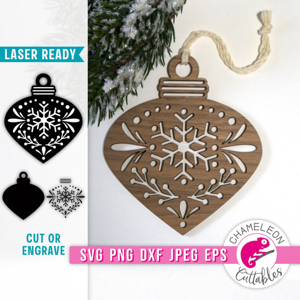 Snowflake Christmas Coasters Laser svg png dxf eps jpeg Chameleon Cuttables  LLC