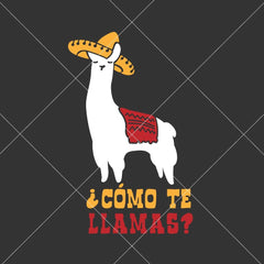 Como Te Llamas Svg Png Dxf Eps Svg Dxf Png Cutting File