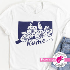 Connecticut Home state flower Mountain Laurel outline svg png dxf eps jpeg SVG DXF PNG Cutting File
