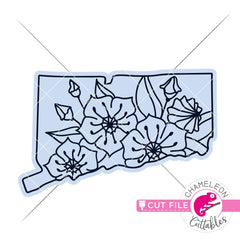 Connecticut state flower SVG png dxf eps jpeg SVG DXF PNG Cutting File