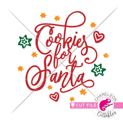 Cookies for Santa for plate svg png dxf eps jpeg SVG DXF PNG Cutting File
