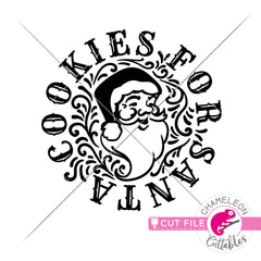 Cookies for Santa vintage svg png dxf eps jpeg SVG DXF PNG Cutting File