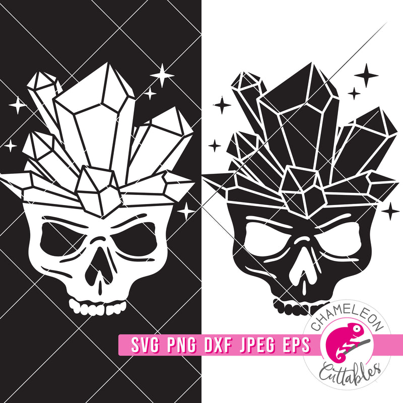 Crystal Skull Halloween svg png dxf eps jpeg