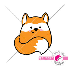 Cute Fox hand drawn svg png dxf eps jpeg SVG DXF PNG Cutting File