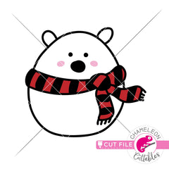 Cute Polar Bear hand drawn svg png dxf eps jpeg SVG DXF PNG Cutting File