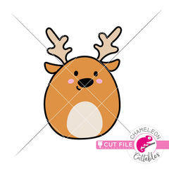 Cute Reindeer hand drawn svg png dxf eps jpeg SVG DXF PNG Cutting File