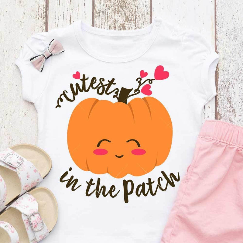 Cutest Pumpkin In The Patch Svg Png Dxf Eps Svg Dxf Png Cutting File