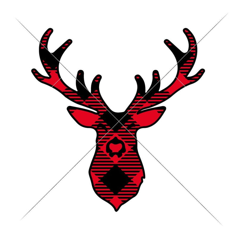 Deer Plaid Svg Png Dxf Eps Svg Dxf Png Cutting File