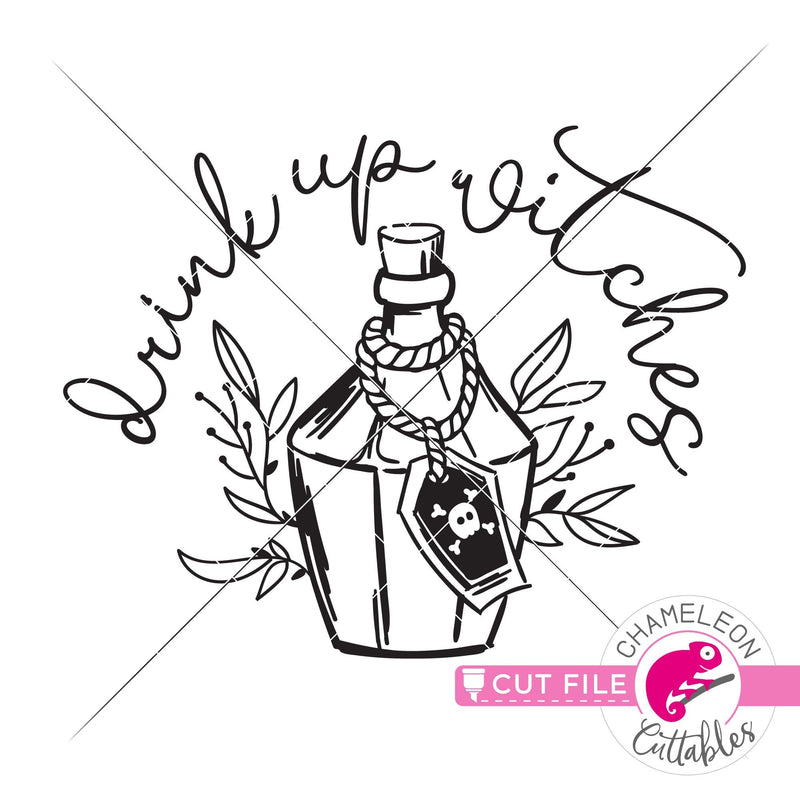 Drink up Witches Halloween svg png dxf eps jpeg SVG DXF PNG Cutting File