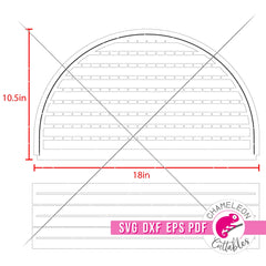 Earring Display Arch for Laser cutter svg dxf eps pdf SVG DXF PNG Cutting File