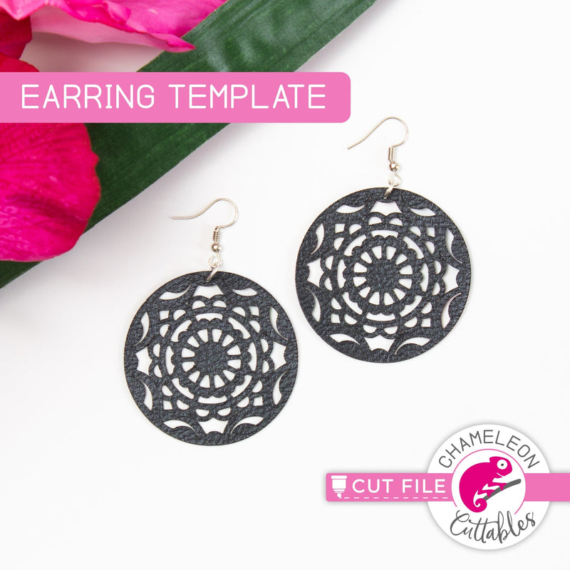 Earring Template Bundle SVG DXF PNG Cutting File