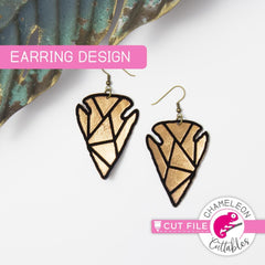 Earring Template Bundle SVG DXF PNG Cutting File