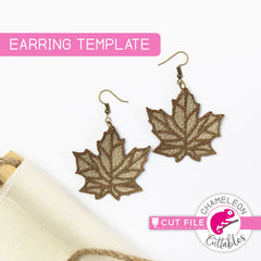 Earring Template Bundle SVG DXF PNG Cutting File