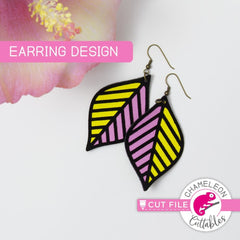 Earring Template Bundle SVG DXF PNG Cutting File