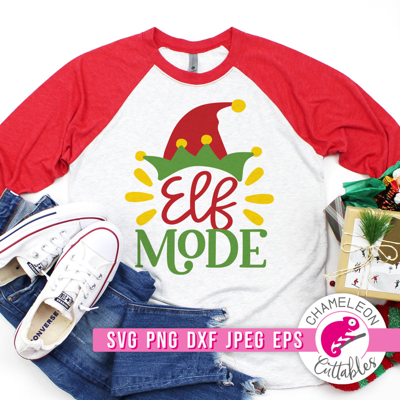 Elf Mode and Christmas Mode svg png dxf eps jpeg