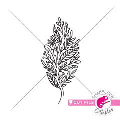Fall Leaf drawing svg png dxf eps jpeg SVG DXF PNG Cutting File