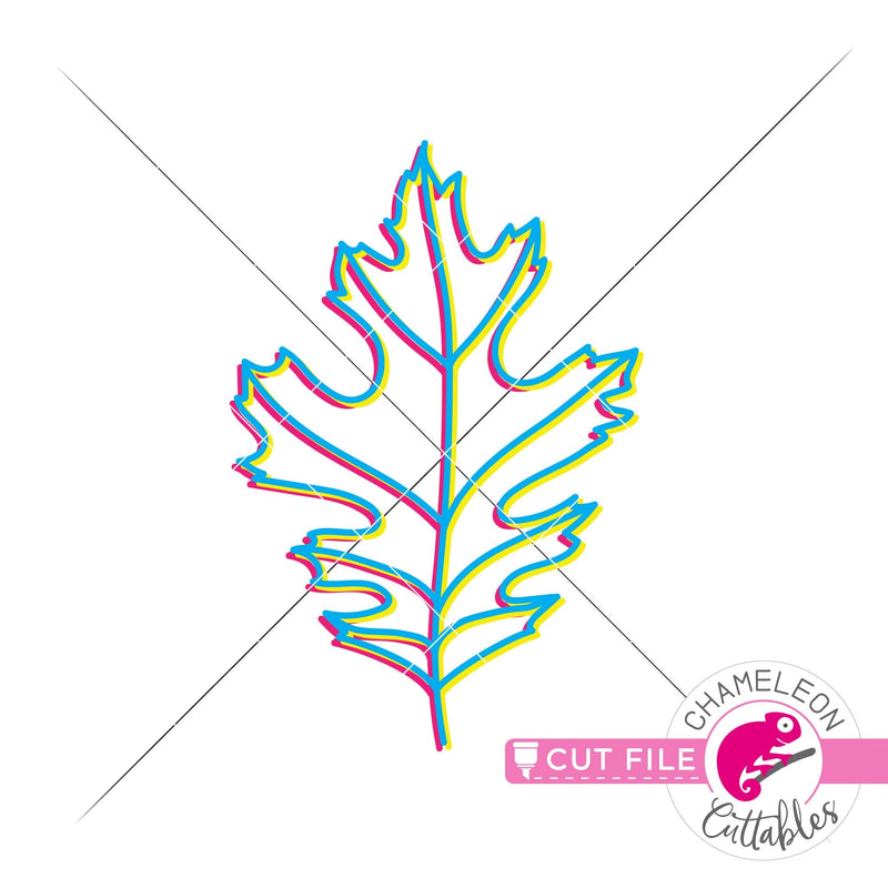 Fall leaf retro svg png dxf eps jpeg SVG DXF PNG Cutting File