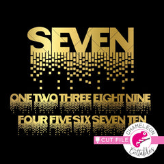 Fancy Queen numbers one-ten svg png dxf eps jpeg SVG DXF PNG Cutting File