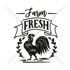 Farm Fresh Rooster Svg Png Dxf Eps Svg Dxf Png Cutting File