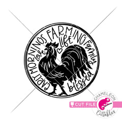 Farm Life Circle svg png dxf eps jpeg SVG DXF PNG Cutting File