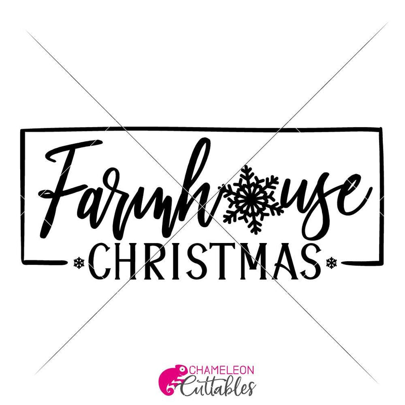 Farmhouse Christmas Svg Png Dxf Eps Svg Dxf Png Cutting File