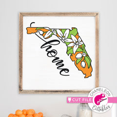 Florida state flower orange blossom home layered svg png dxf eps jpeg SVG DXF PNG Cutting File