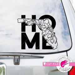 Florida state flower orange blossom home square svg png dxf eps jpeg SVG DXF PNG Cutting File