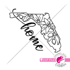 Florida state flower orange blossom home svg png dxf eps jpeg SVG DXF PNG Cutting File