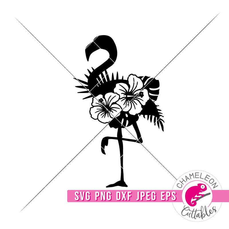 Flower Flamingo svg png dxf eps jpeg SVG DXF PNG Cutting File