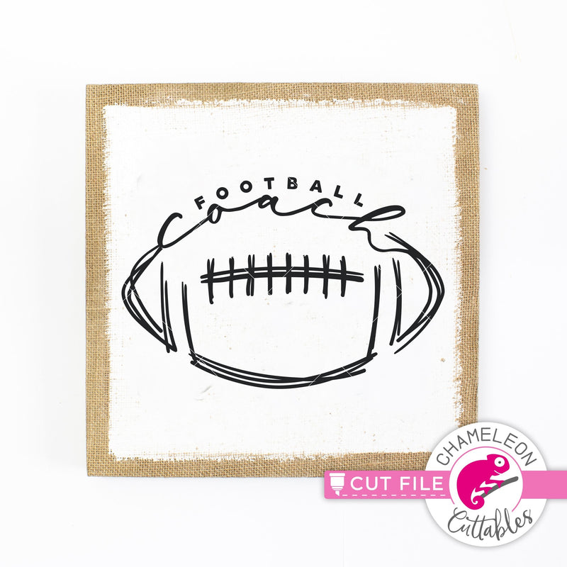 Football Coach Sketch Drawing svg png dxf eps jpeg SVG DXF PNG Cutting File