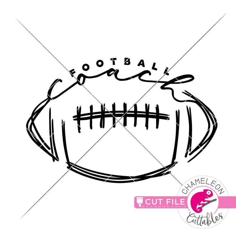 Football Coach Sketch Drawing svg png dxf eps jpeg SVG DXF PNG Cutting File