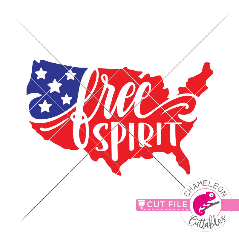 Free Spirit American Flag USA svg png dxf eps jpeg SVG DXF PNG Cutting File