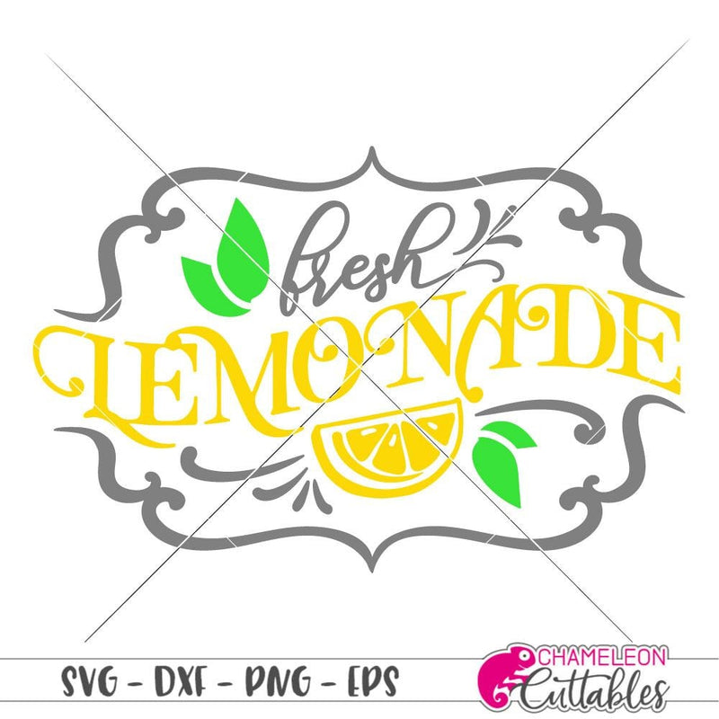 Fresh Lemonade vintage svg png dxf eps SVG DXF PNG Cutting File